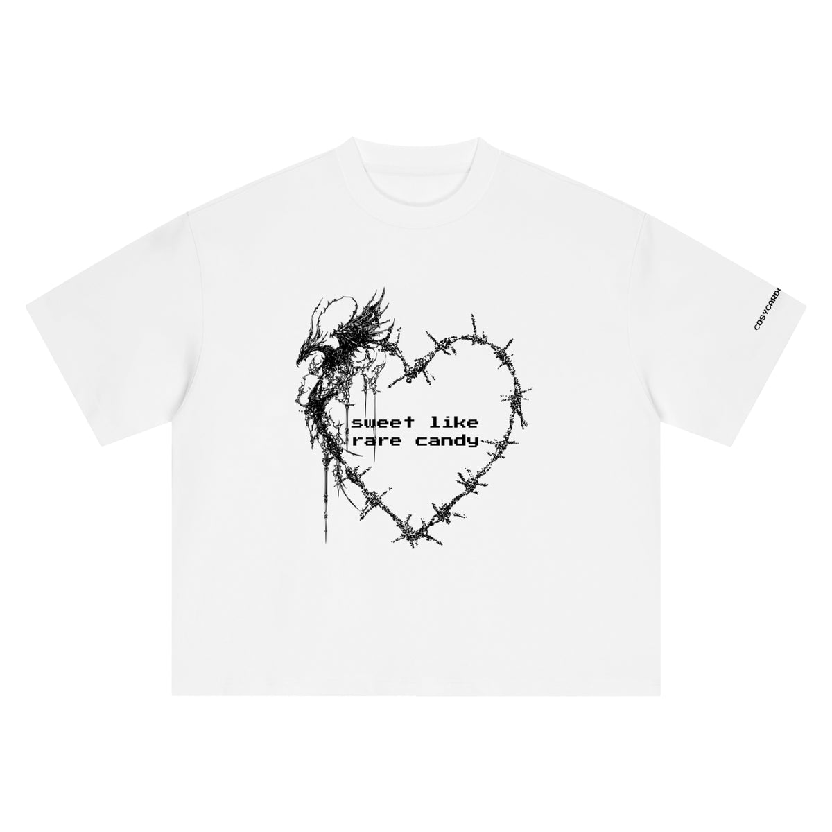 Rare Candy - Boxy Oversized T-Shirt (White)