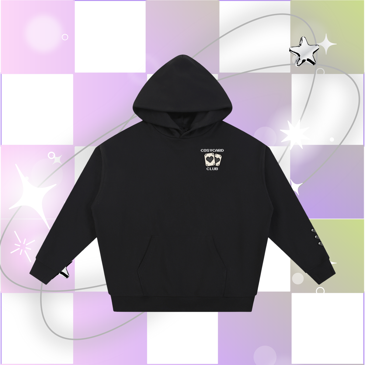 Cosy Card Club - Hoodie (Black)