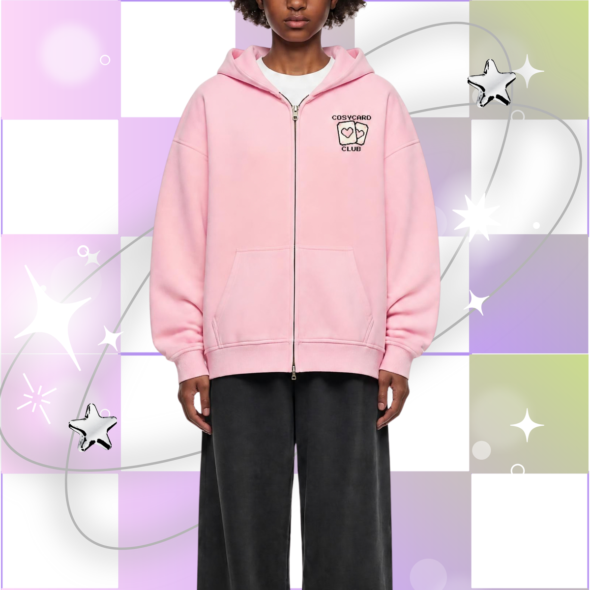 Cosy Card Club - Boxy Fleece Hoodie