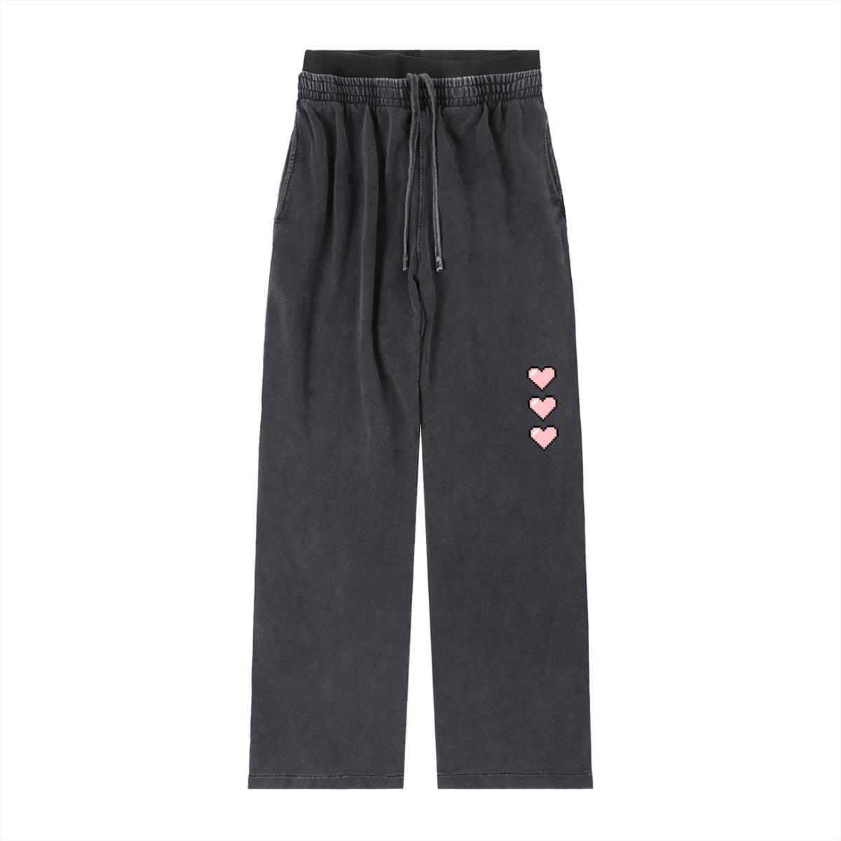 Pixel Hearts - Vintage Washed Waist Pants