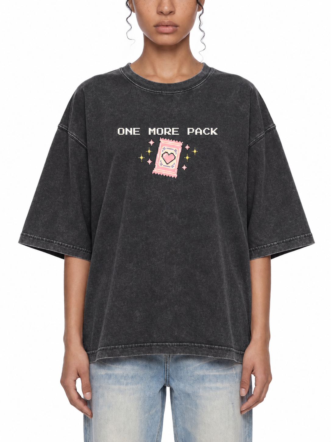 One More Pack - Boxy Cotton T-Shirt