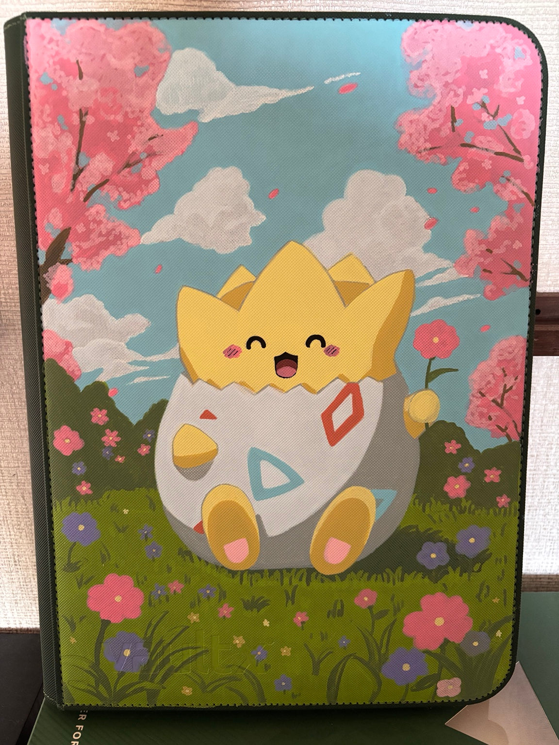 Hand-painted custom trading card binder 01