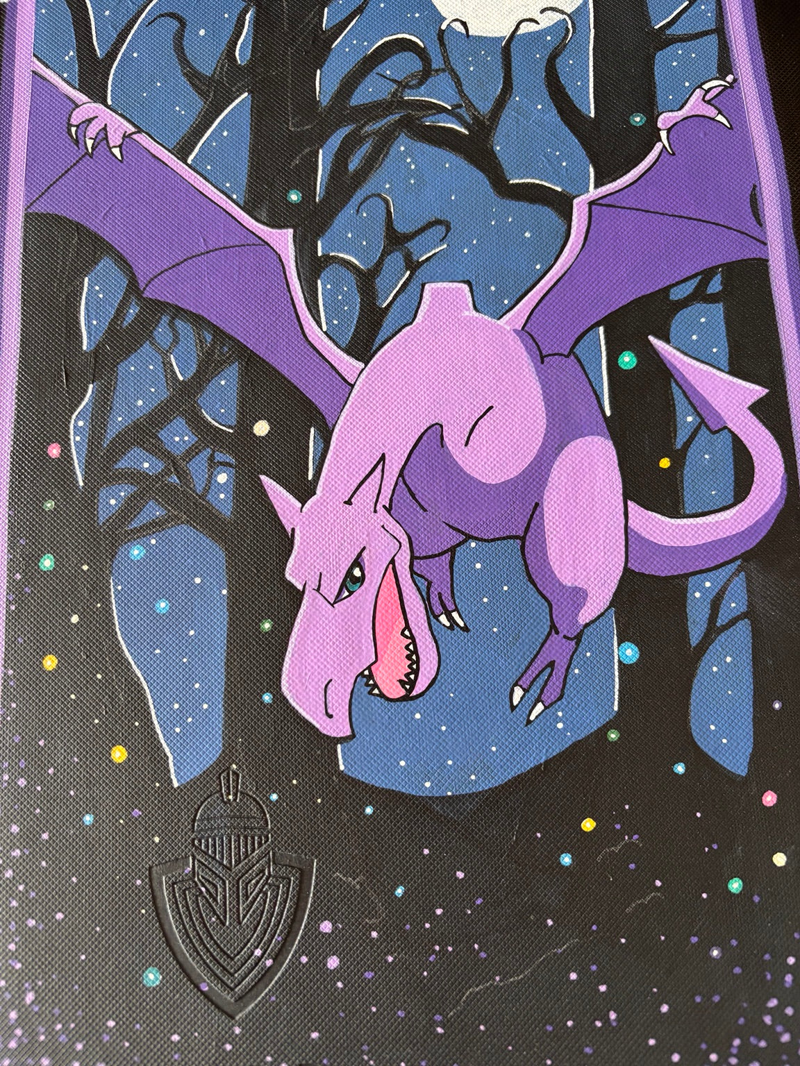 Hand-painted custom trading card binder 05