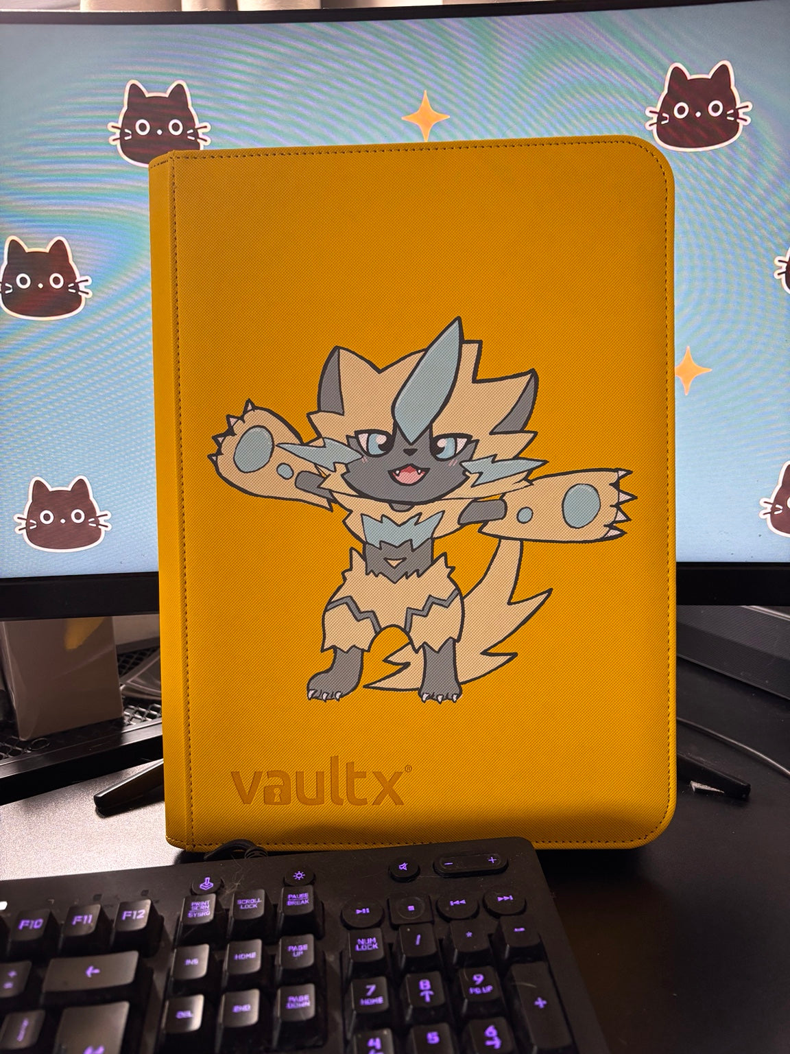 Hand-painted custom trading card binder 06