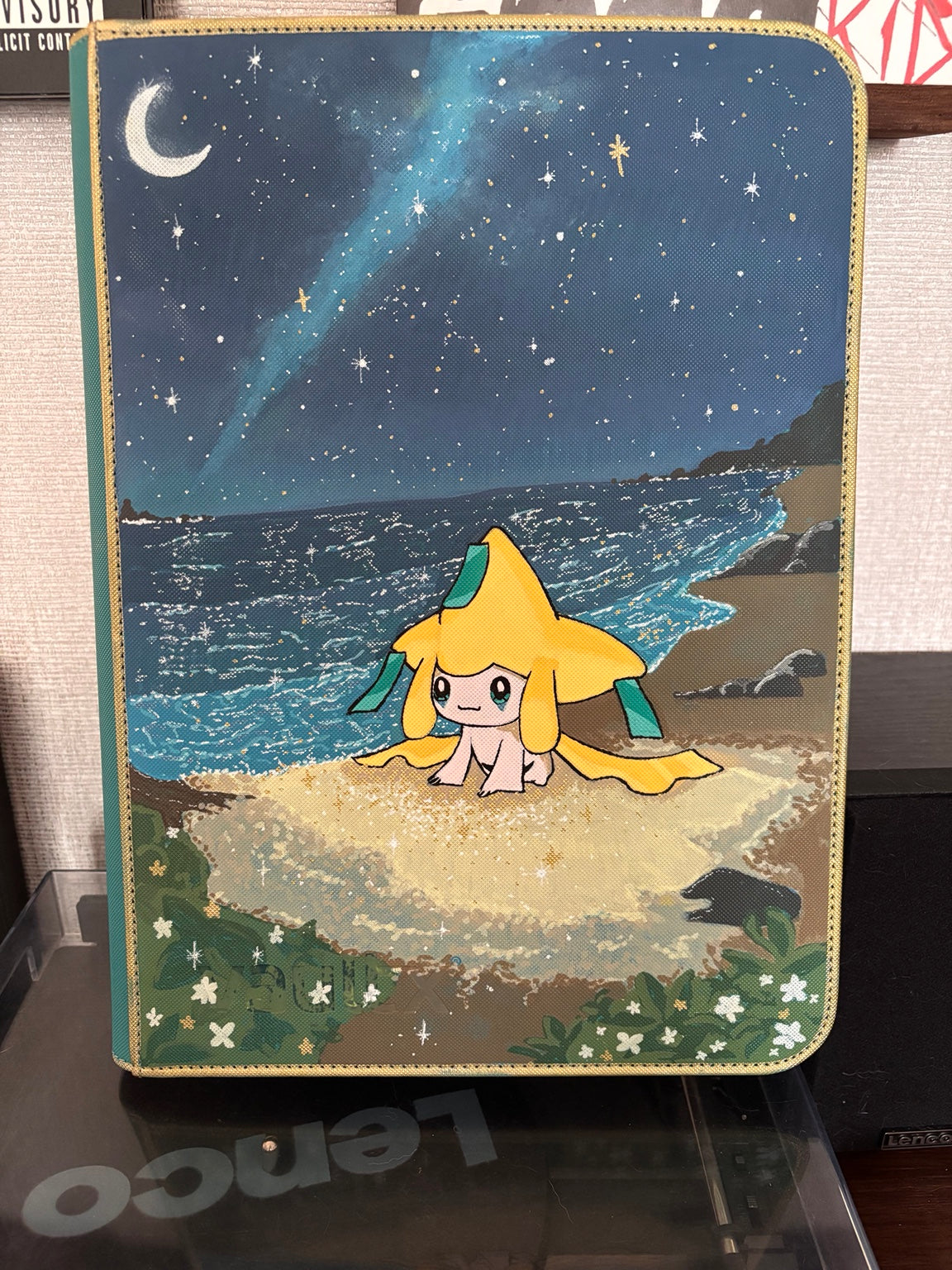 Hand-painted custom trading card binder 08