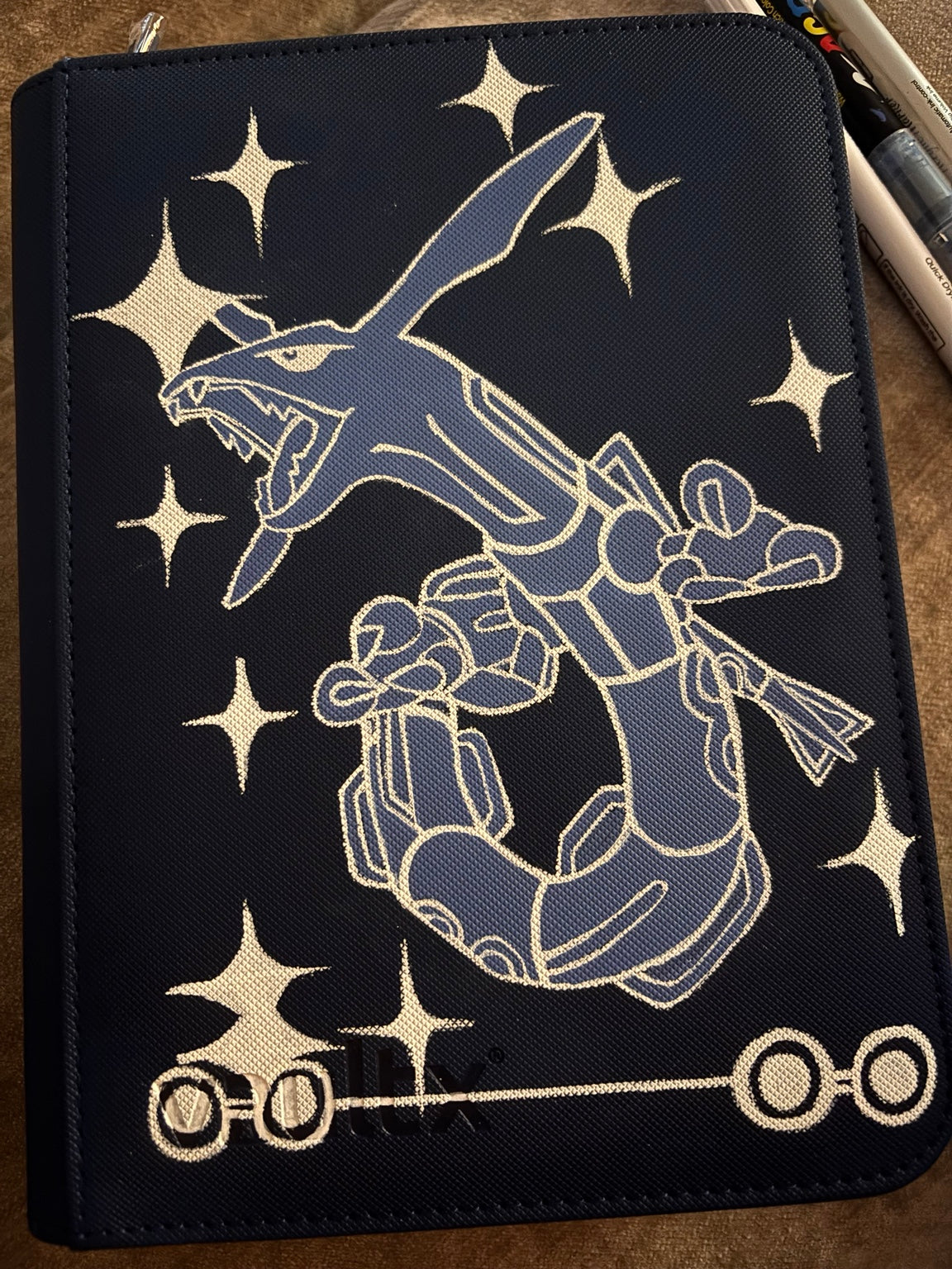 Hand-painted custom trading card binder 09