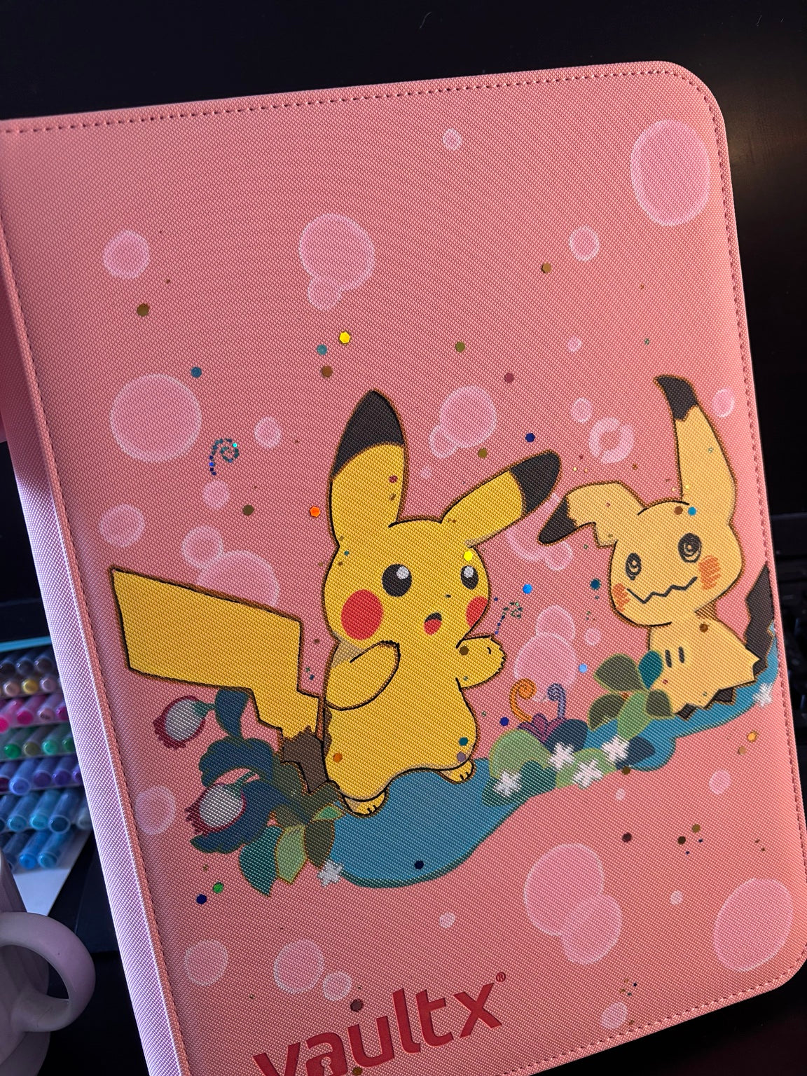Hand-painted custom trading card binder 10