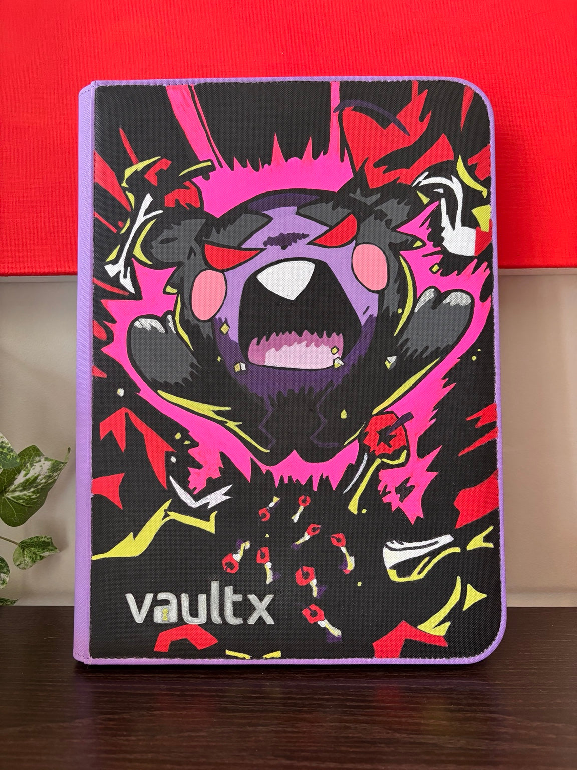 Hand-painted custom trading card binder 11
