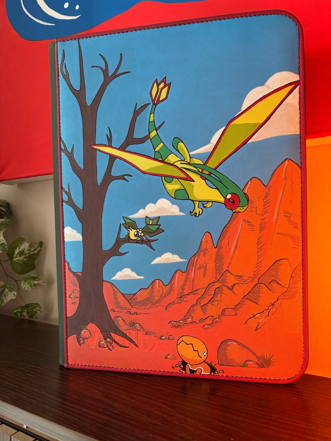 Hand-painted custom trading card binder 12